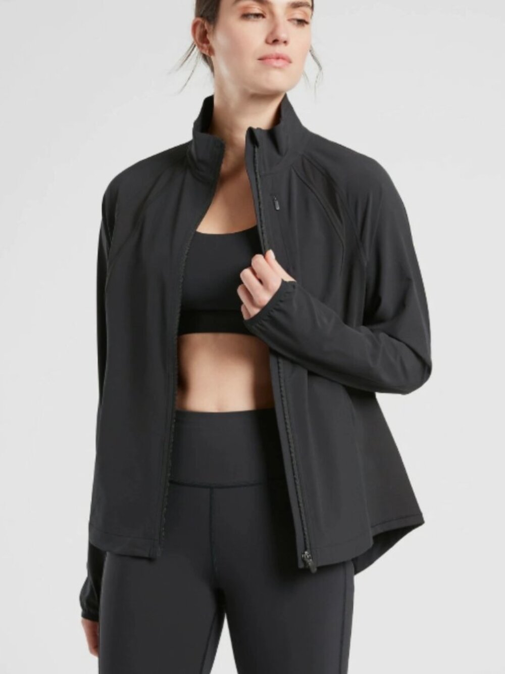 run with it jacket athleta small